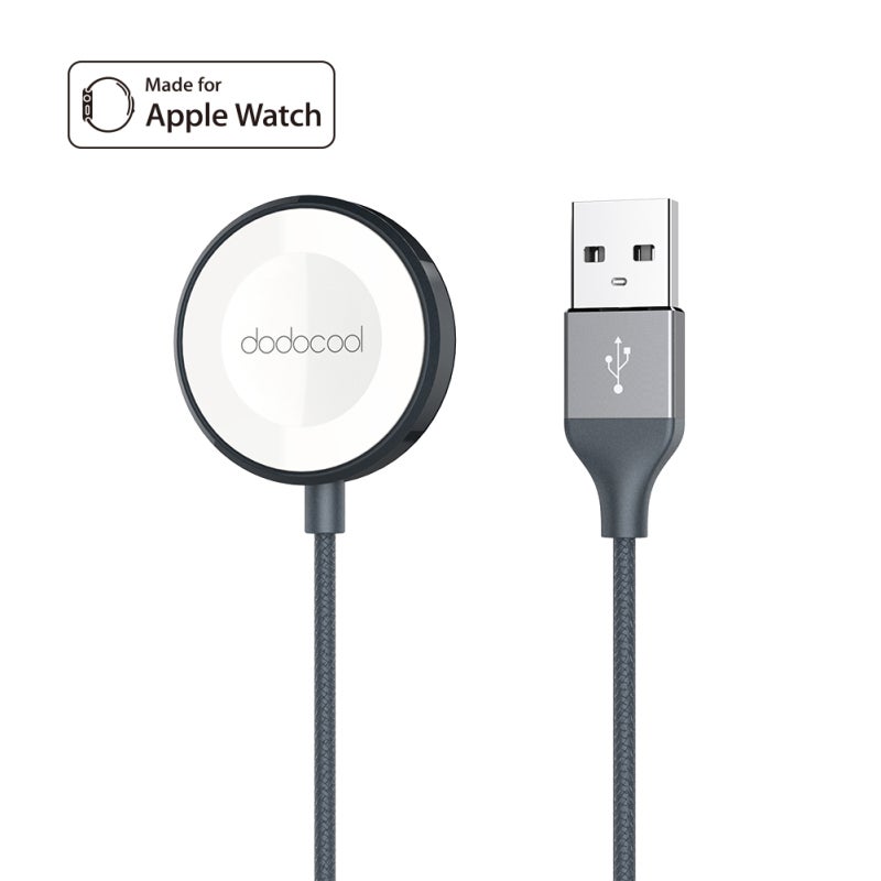 Magnetic Charging Cable: MFi Certified Smart Magnetic Alignment - Durable Nylon Braided Zinc Alloy Housing for Switch Watch Series 1 2 3, Portable On-the-Go Use - Image 1