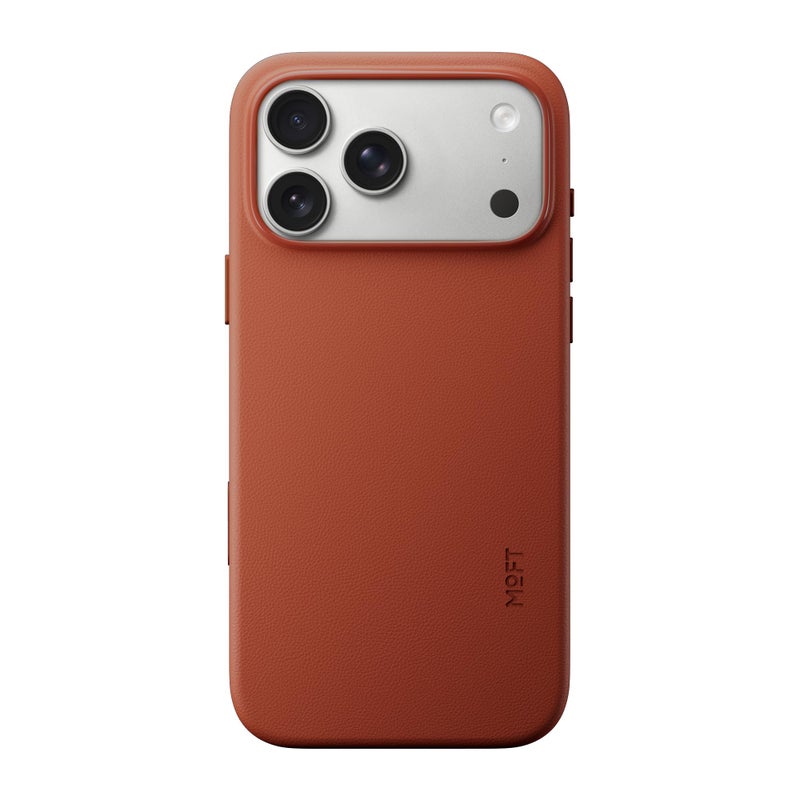 MOFT for iPhone 17 Pro Max Case- MOVAS Snap Case, MagSafe Compatible, Soft-Touch Vegan Leather, Classic Minimalist Design, Lightweight, Stain-Resistant & Camera Protection, Clay - Image 1