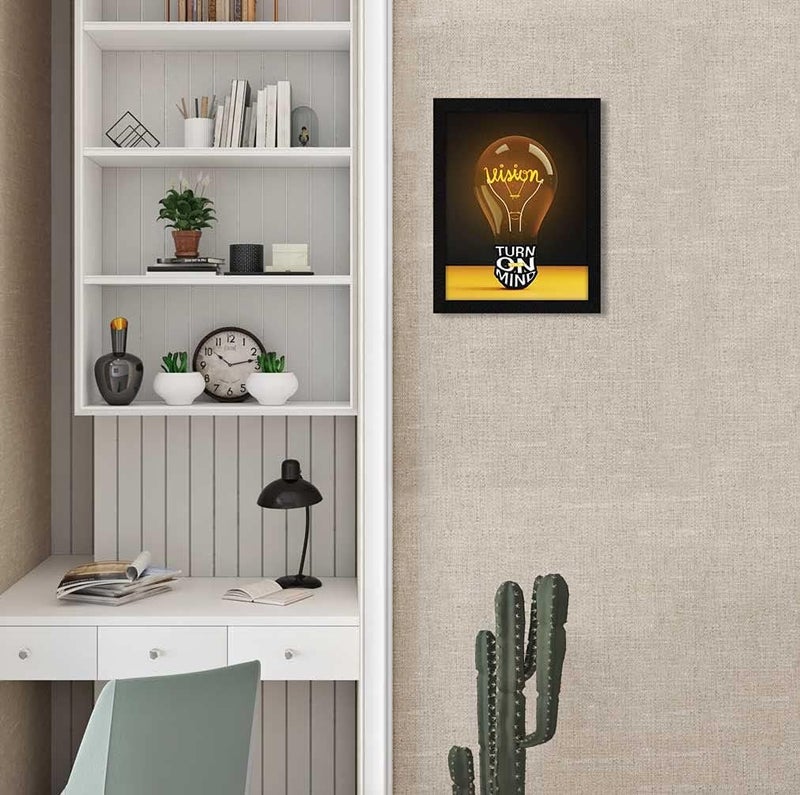ArtX Motivational Quote Wall Frame - Vision Turn On Your Mind - Image 4
