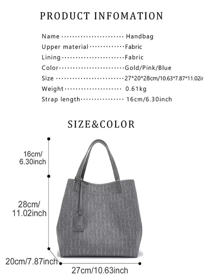 CHCHC Women's Tote Bag - Fashion Minimalist Large Capacity Handbag - Image 3