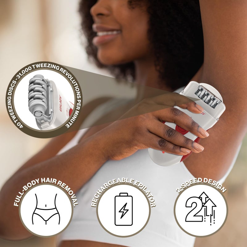 Epilady Epilator Bundle | Full Body Epilator + Facial Epilator Combo: Legend 2 Series | Womens Epilator  Epilady Legend 4 Full-Body Epilator & Epilady Esthetic Facial Epilator - Image 4