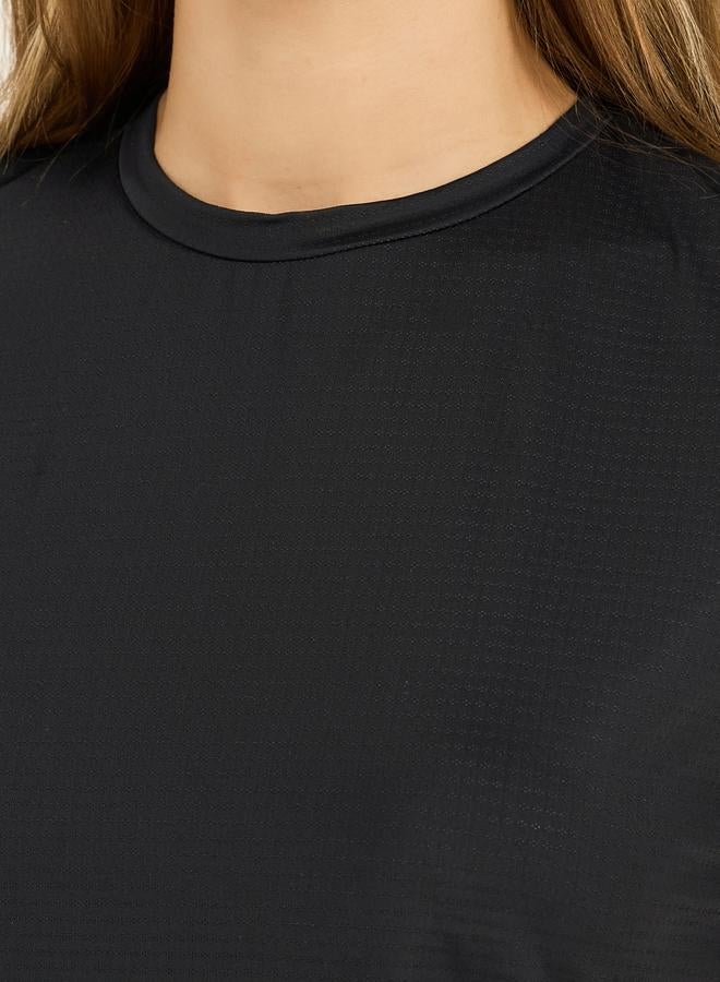 Styli Textured Short Sleeves Top  - Image 3