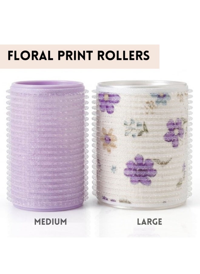 Elaur 24Pcs Medium and Small Hair Rollers Set, 12 Pieces Self Grip Holding Hair Rollers Curlers 40 mm, 30 mm & 12 Pcs Duckbill Sectioning Clips for Salon Barber Hairdressing Hair Styling - Image 2