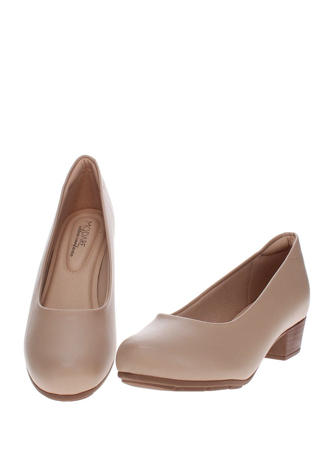 MODARE Solid Open Toe Block Heel Shoes - Image 1