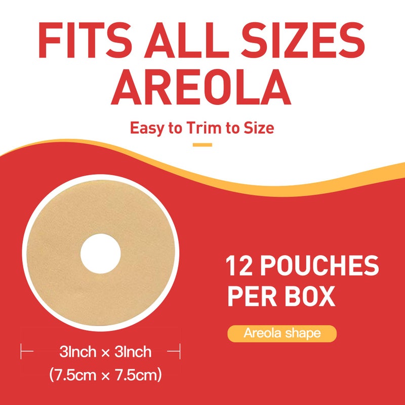 Nubical Silicone Scar Sheets for Breast 12 Pack - Medical Scar Removal Sheets - Silicone Sheet Breast Post Surgery Supplies for Scars Treatment - Areola Gel Circles (3 IN) - Image 3