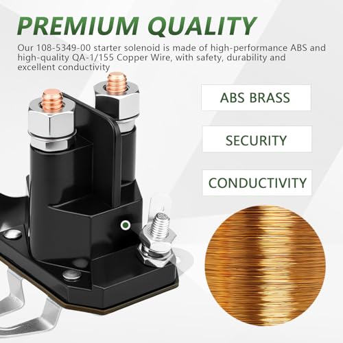 Tecreddy Starter Solenoid 12V for Bad Boy 108-5349-00 ZT CZT MZ Zero Turn Riding Lawn Mower Tractor - Image 3