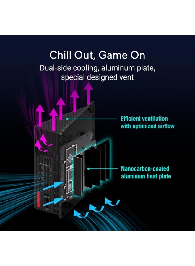 ASUS ROG Strix GS-BE18000 WiFi 7 Tri-band Router, 18000 Mbps, 8× 2.5G Ports Black - Image 5