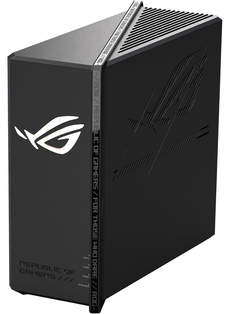 ASUS ROG Strix GS-BE18000 WiFi 7 Tri-band Router, 18000 Mbps, 8× 2.5G Ports Black - Image 1