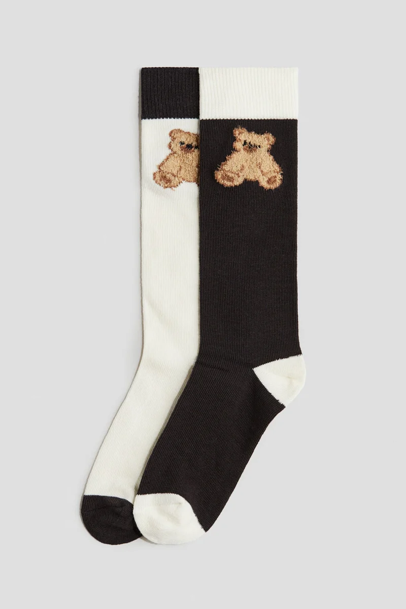 اتش اند ام جوارب بطول الركبة - عبوة من قطعتين