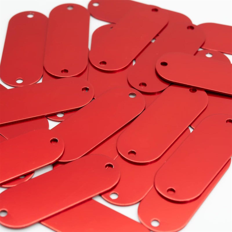 علامات معدنية من الفولاذ المقاوم للصدأ الأخضر للنقش الدائم وختم ملصقات المعدات الخارجية - Image 5