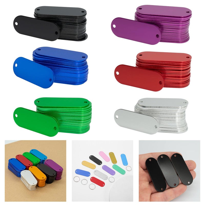 علامات معدنية من الفولاذ المقاوم للصدأ الأخضر للنقش الدائم وختم ملصقات المعدات الخارجية - Image 3