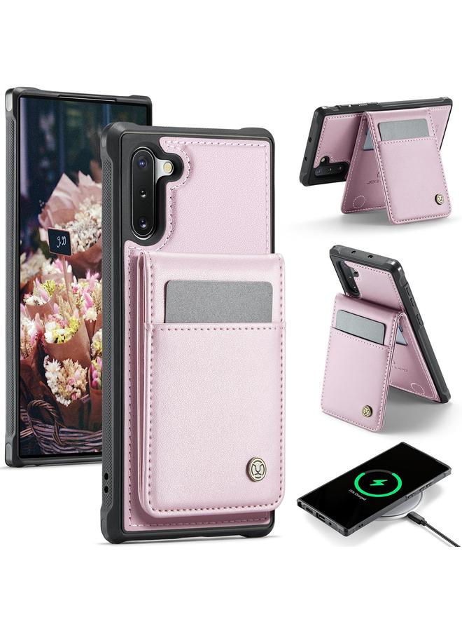 The Bros Case For Samsung Galaxy Note10 J06 British Style RFID MagSafe Card Bag PU Phone Case