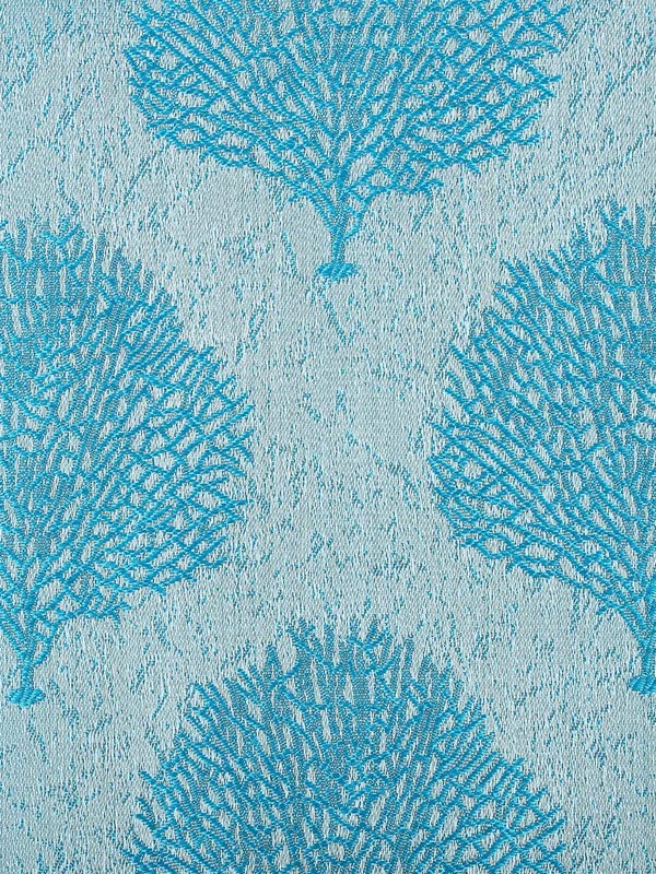 FRESH FROM LOOM Unstiched Fabric Cloth for Sofa - Cushion - Curtain - Table Cloth Fabric - | Wrinkle Free Floral Polyester Material (Lenth x Width - 79 x 46 inch/200 x 116 cm - 2 Meter | Aqua) - Image 4