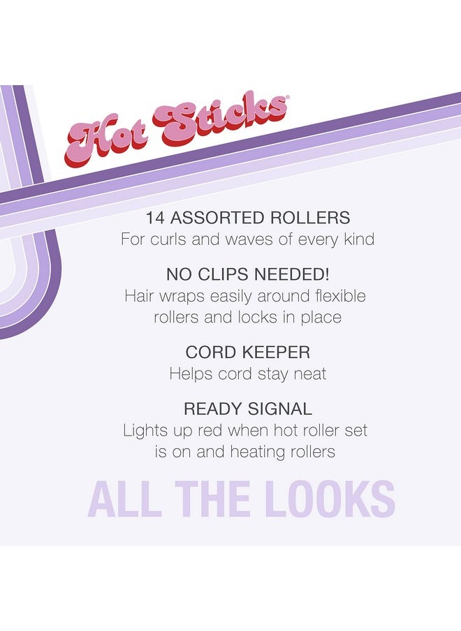 CONAIR Conair Silicone Hot Rollers for Long, Medium, and All Hair - Hair Curler - No Hair Roller Clips Needed  - Image 2