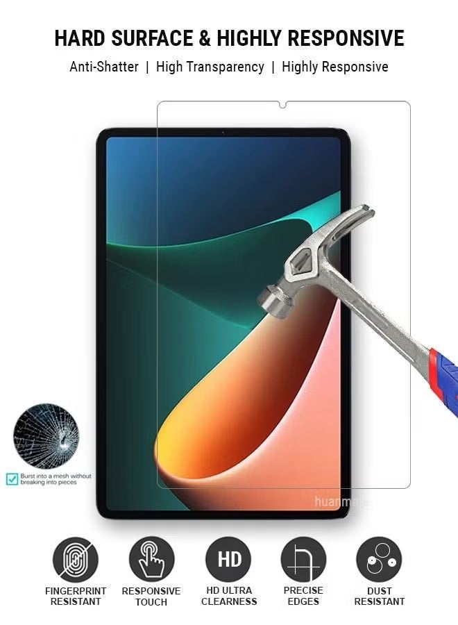 Captaintech Screen Protector for Xiaomi Pad 5 / Pad 5 Pro 11 2021 Tempered Glass Screen Film Guard for Xiaomi Mi Pad 5 /Pad 5 Pro 11 2021 Release - Image 2