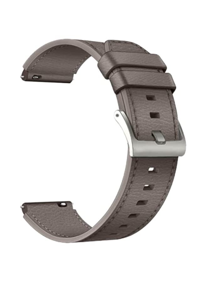 Band For Huawei Watch GT2 Pro Leather Watch Band Grey - Image 1