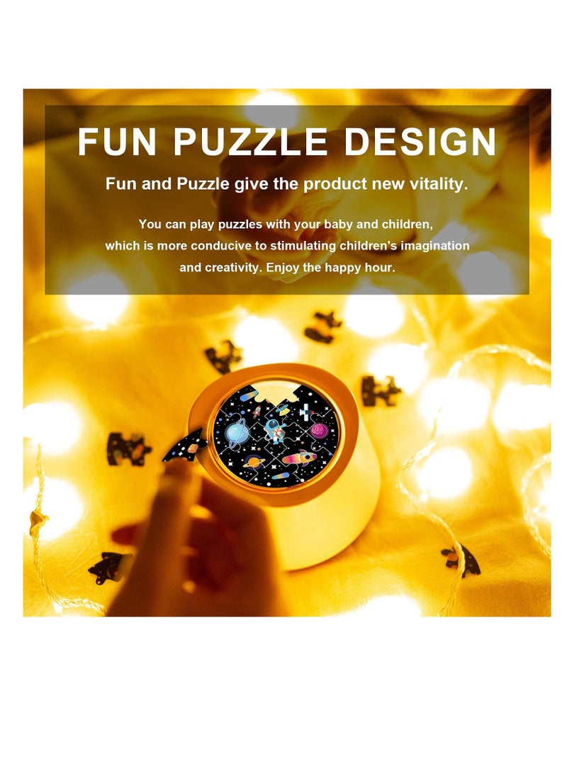 SYOSI Night Light Projector, Multifunctional Star Projector Lamp, Rotating Star Projector, with Music Speaker, 6 Lighting Modes Mood Room Lights, 8 Sets of Film, for Baby, Boys and Girls, Birthday Gifts - Image 2