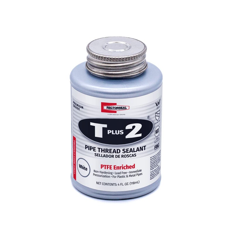 Rectorseal 23631 1/4 Pint Brush Top T Plus 2 Pipe Thread Sealant - Image 4