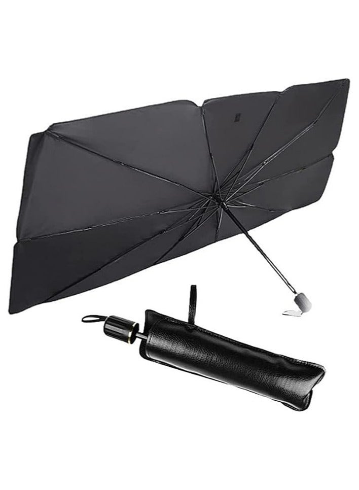 Generic Windshield Sun Shade Foldable car Sun Umbrella,Blocks UV Rays Sun Visor for car[48 25.6 inches (122 * 65 cm)] Fit Most Vehicle  - Image 1
