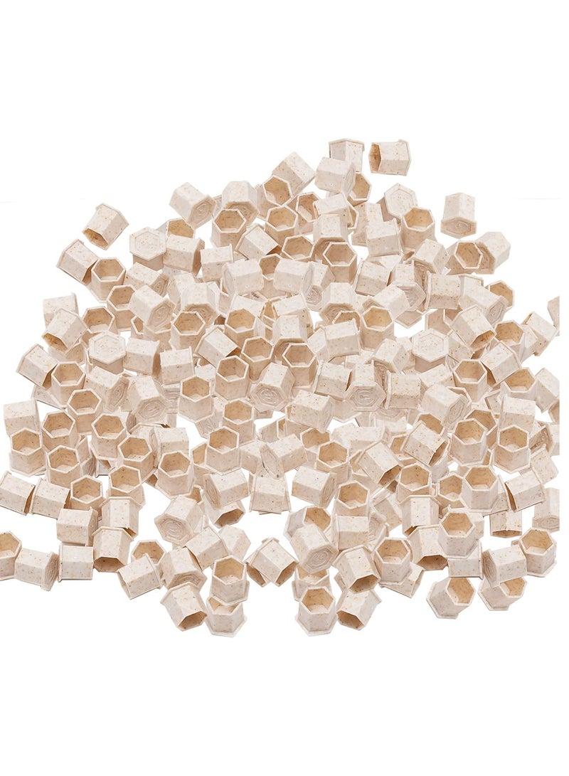 Y&D Biodegradable Tattoo Ink Cups Medium 12mm - 200Pcs Disposable ECO Friendly Caps with Base for Hold Pigments Supplies (12mm-Medium) - Image 1