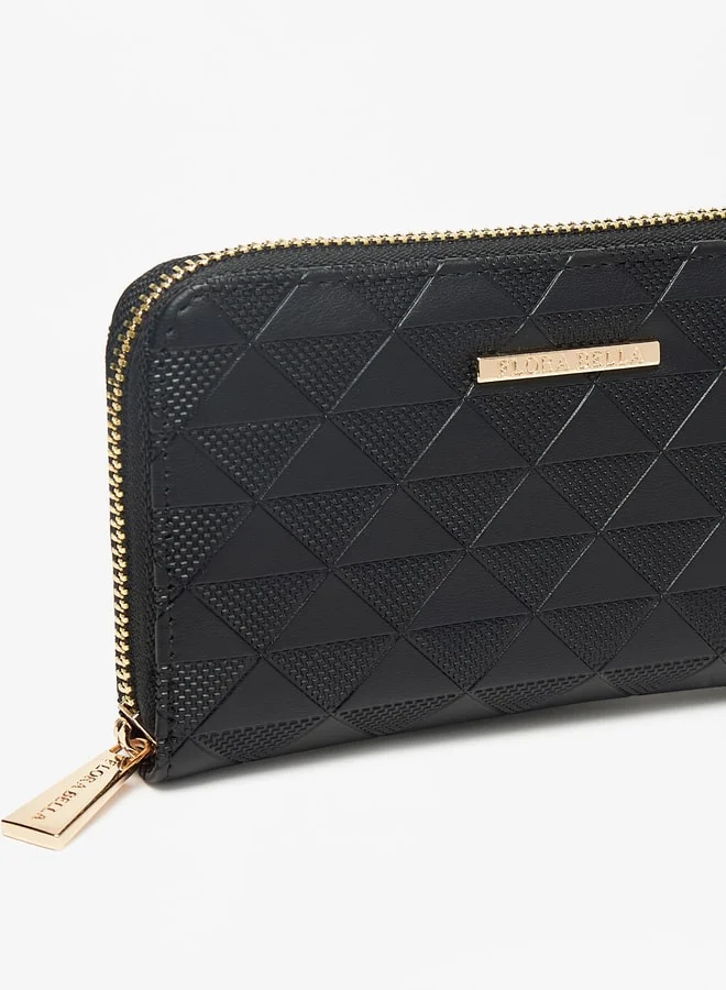 Flora Bella Women Textured Zip Around Wallet