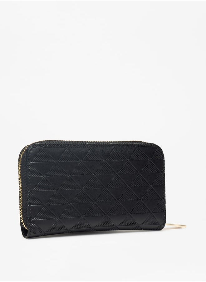 Flora Bella - Women Textured Zip Around Wallet - Image 1