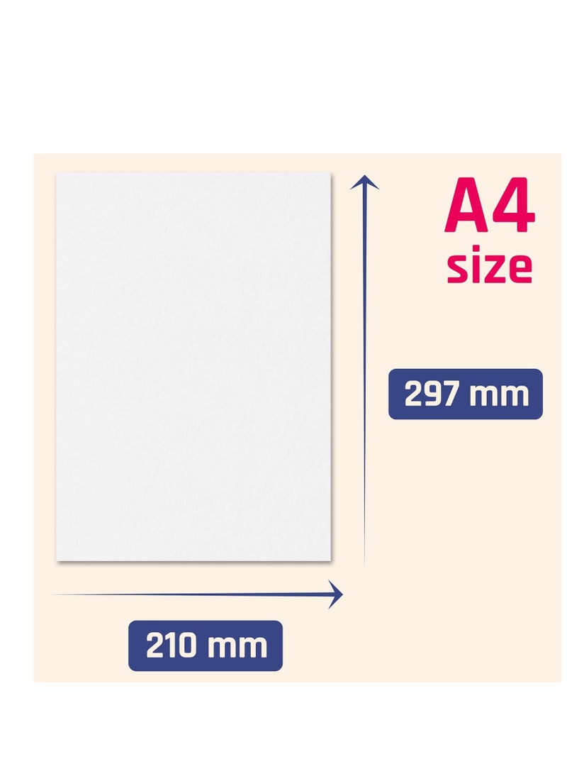 Terabyte White Cardstock, A4 300gsm Thick Paper sheets Heavyweight card Paper for Printing Scrapbooking Card Making Invitations Menus Flyers DIY Arts Crafts, 100 sheets, 21 cm x 29.7 cm - Image 3