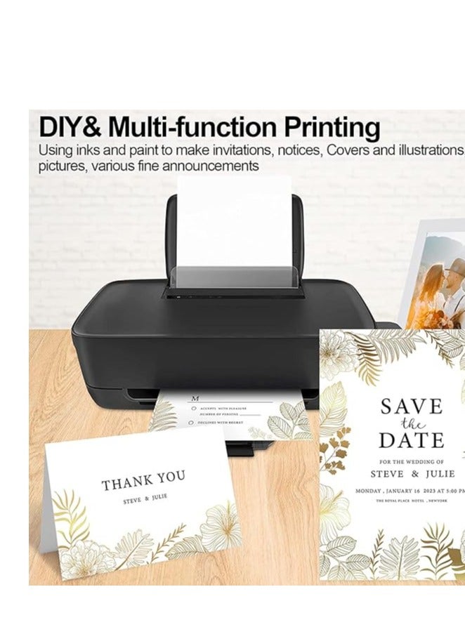 Terabyte White Cardstock, A4 300gsm Thick Paper sheets Heavyweight card Paper for Printing Scrapbooking Card Making Invitations Menus Flyers DIY Arts Crafts, 100 sheets, 21 cm x 29.7 cm - Image 5