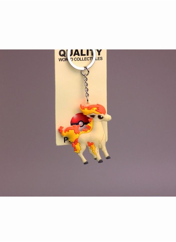 Pokemon - 5 Pcs Pokemon plush Key Chain Unisex Metal Pendant Keyring Kawaii Keychains - Image 1