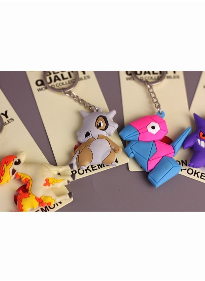Pokemon - 5 Pcs Pokemon plush Key Chain Unisex Metal Pendant Keyring Kawaii Keychains - Image 1