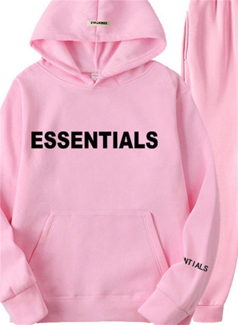New sweatshirt suit Essentials new men's and women's long-sleeved hooded sweatshirt and sweatpants suit - Image 3
