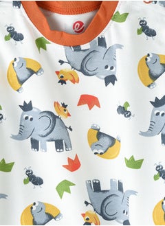 Elegant Kids Boys Cozy Sleepwear Fun Soft Cotton & Spandex Pyjama Set Multicolor Prints  - Image 3