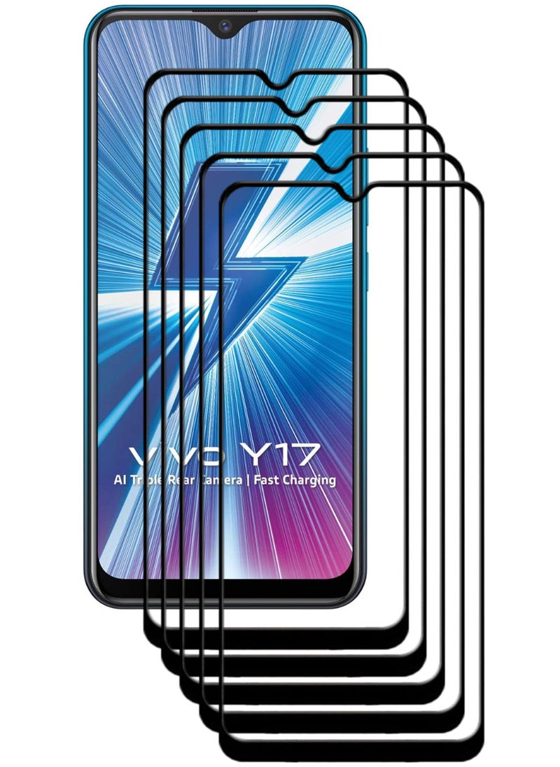 ACLIX 5 Pieces Antistatic ESD Dustproof Premium Quality High Definition Tempered Glass Screen Protector Designed For vivo Y17 - Image 1