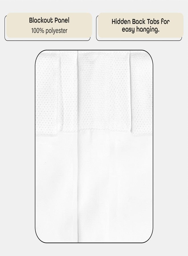 أكيم لوحة ستارة معتمة مطوية من ACHIM - 34 بوصة × 84 بوصة، أبيض - ستائر معتمة لغرفة النوم وغرفة المعيشة - ستائر طويلة تحجب الضوء، مزودة بأزرار خلفية للنوافذ والأبواب - Image 3