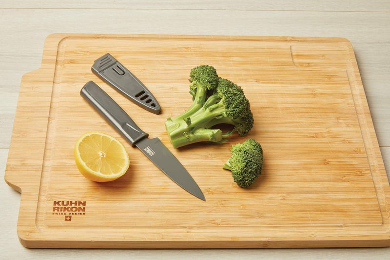 Kuhn Rikon COLORI Straight Paring Knife, Black - Image 3