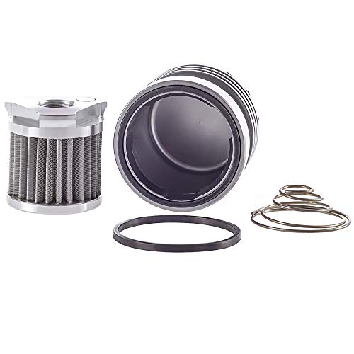 DLP Motorcycle Racing Stainless Steel Reusable Oil Filter with Replacement cartidge fitting - Image 2