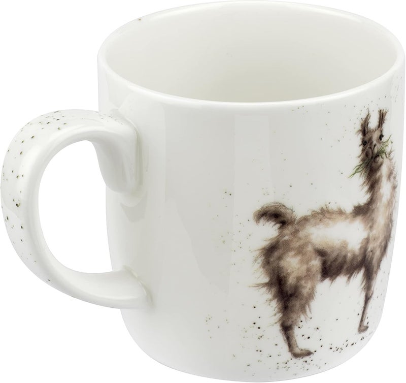 Royal Worcester Wrendale Designs Because Im Worth It Mug  14 Ounce Large Coffee Mug with Llama Design  Made from Fine Bone China  Microwave and Dishwasher Safe - Image 2