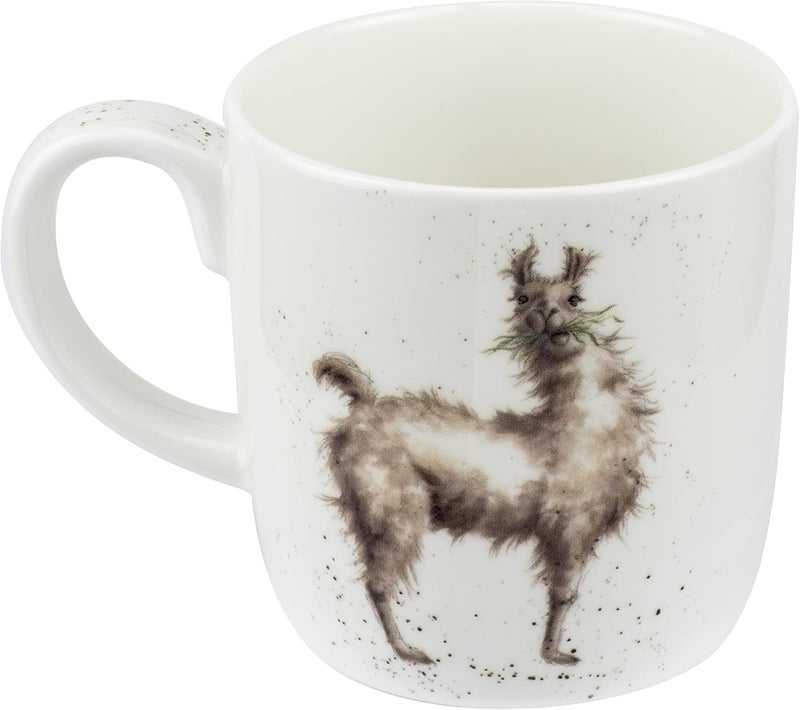 Royal Worcester Wrendale Designs Because Im Worth It Mug  14 Ounce Large Coffee Mug with Llama Design  Made from Fine Bone China  Microwave and Dishwasher Safe - Image 3