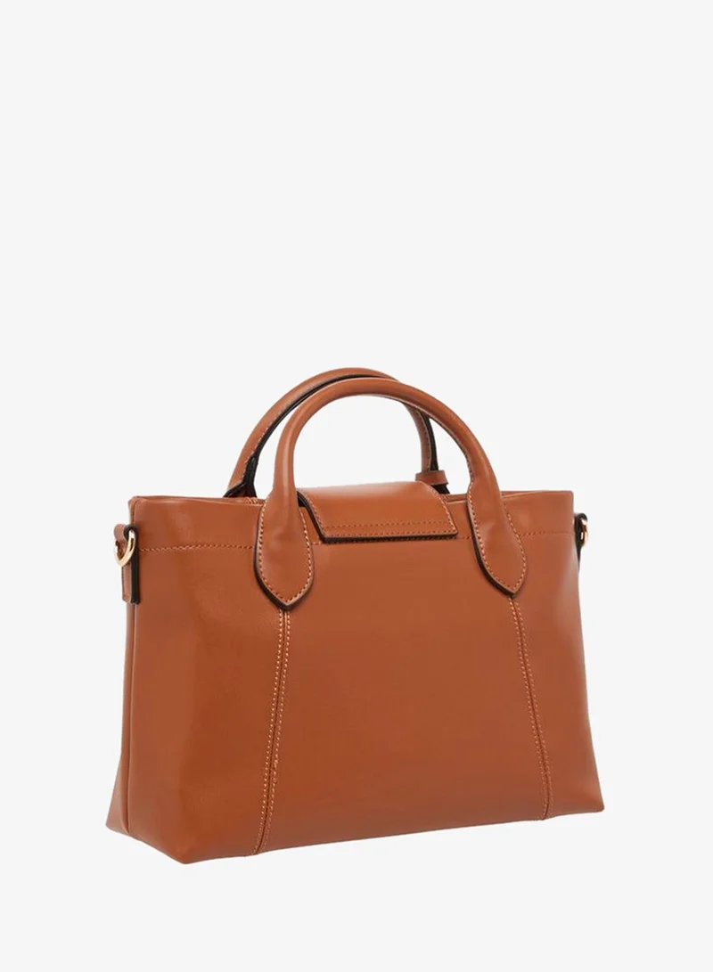 Celeste BROWN Solid Tote Bag with Pouch for Women | Best Price UAE