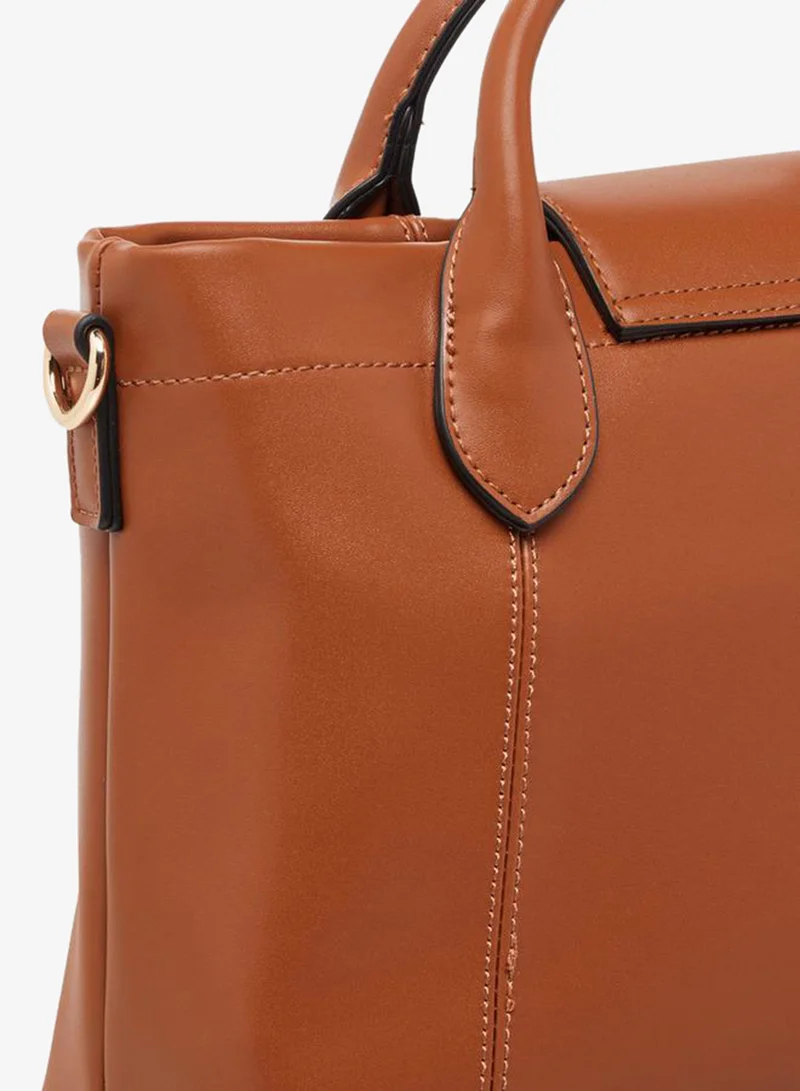 Celeste BROWN Solid Tote Bag with Pouch for Women | Best Price UAE