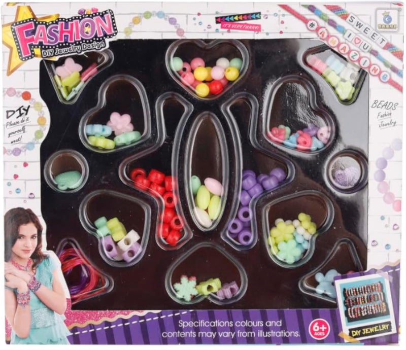 3A Girls 9520 Plastic Happy Beaded Accessories Toy 1 Piece Multi Color