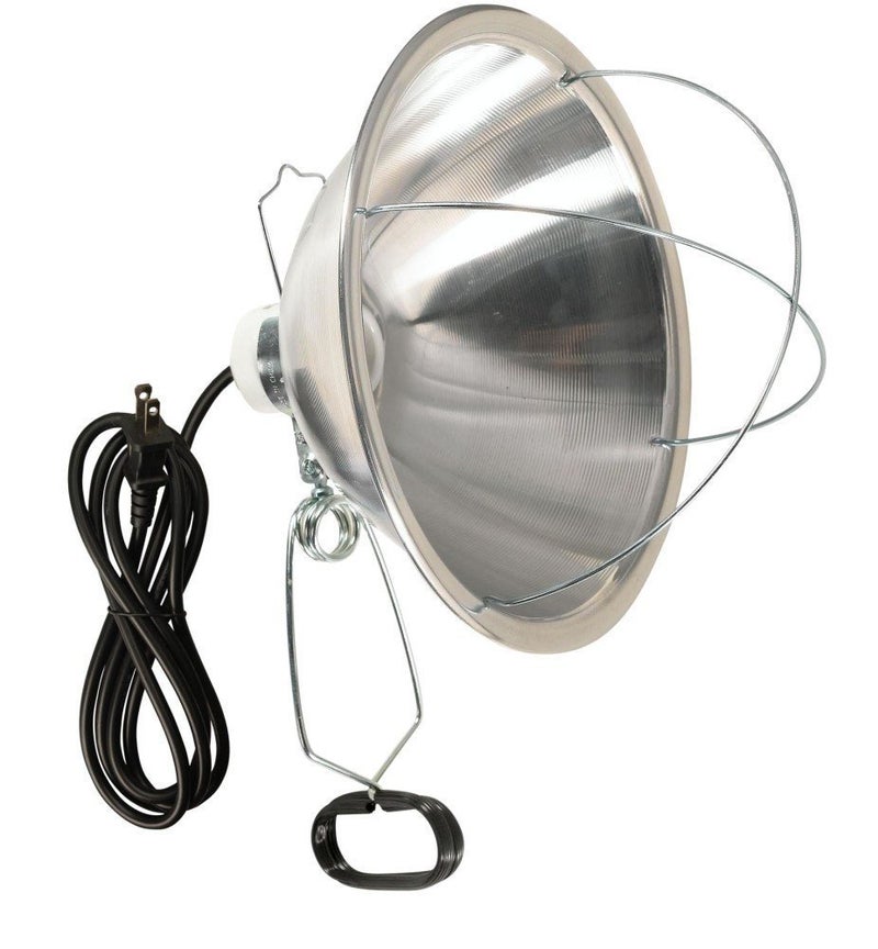 Woods Clamp Lamp with 10 Inch Reflector and Bulb Guard (300 Watt Bulb, 6 Foot Cord) - Image 1