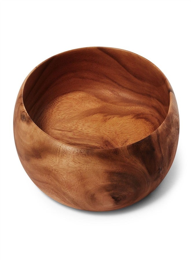 Sur La Table Acacia Wood Curved Serving Bowl - Image 1
