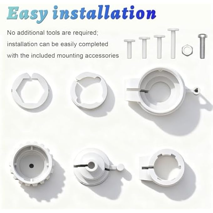 THERMOSTATIC ADAPTER SET, ADAPTOR FOR DANFOSS RA TO M30 X 1.5, FOR CONNECTION THERMOSTATIC HEAD ACTUATOR MADE OF PLASTIC IN LIGHT GREY - Image 2