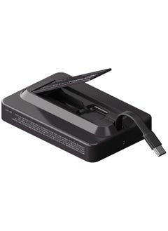 Momax Momax 1-Power X PRO+ 10000mAh Magnetic Wireless Power Bank with Stand and Built-in USB-C Cable - Black  - Image 2