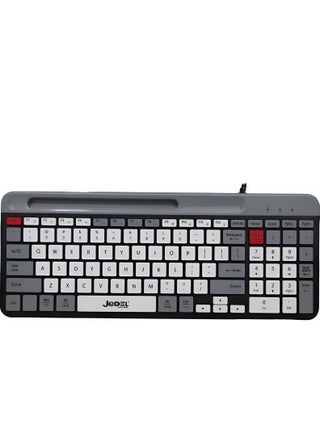 K37 Wired Slim Chocolate Office Keyboard With Mobilephone Holder - pzsku/ZA2CFB913C4B2F0717494Z/45/1745653210/0420ee43-f722-419f-be76-513b0ca1808b