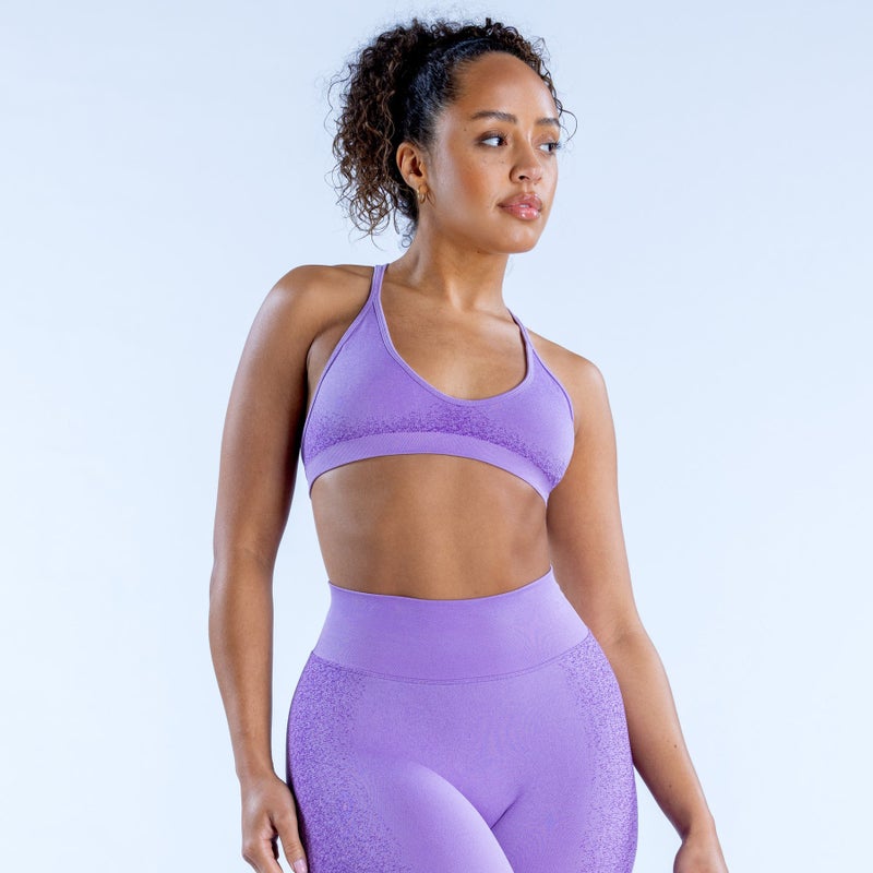 Generic Backless Yoga Sports Bra Quick-Dry Fitness Top Purple