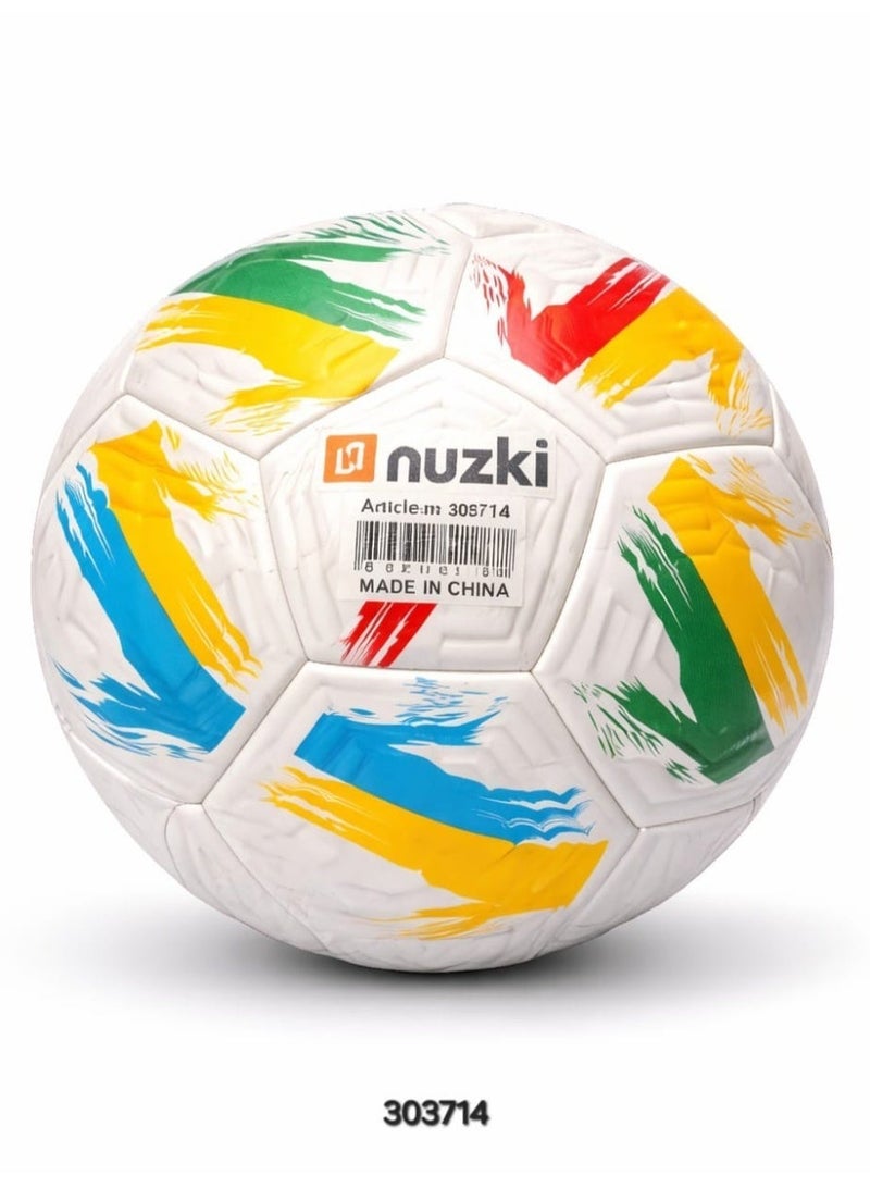 NUZKI Size 5 Football – Durable Training & Match Soccer Ball | Professional Quality Outdoor Football for Kids & Adults - Image 2
