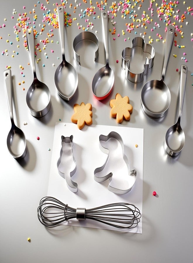 Pxiryanlow 2 Pcs Silver Cookie Cutters Set Cat Dog Cookie Cutter Stainless Biscuit Cutters Baking Molds Animal Shape Suit Small Cookie Cutters for Kitchen Baking Tools and Accessories - Image 3