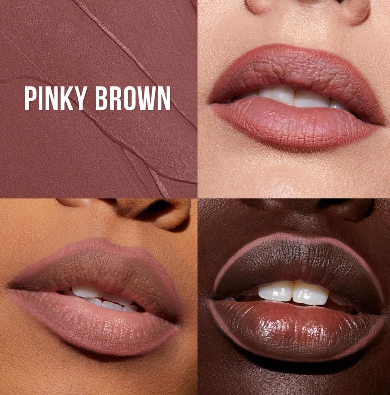 Huda Lip Contour Duo Blushed Pinks - 2 Mini Lip Pencils in Muted Pink and Pinky Brown - Image 4